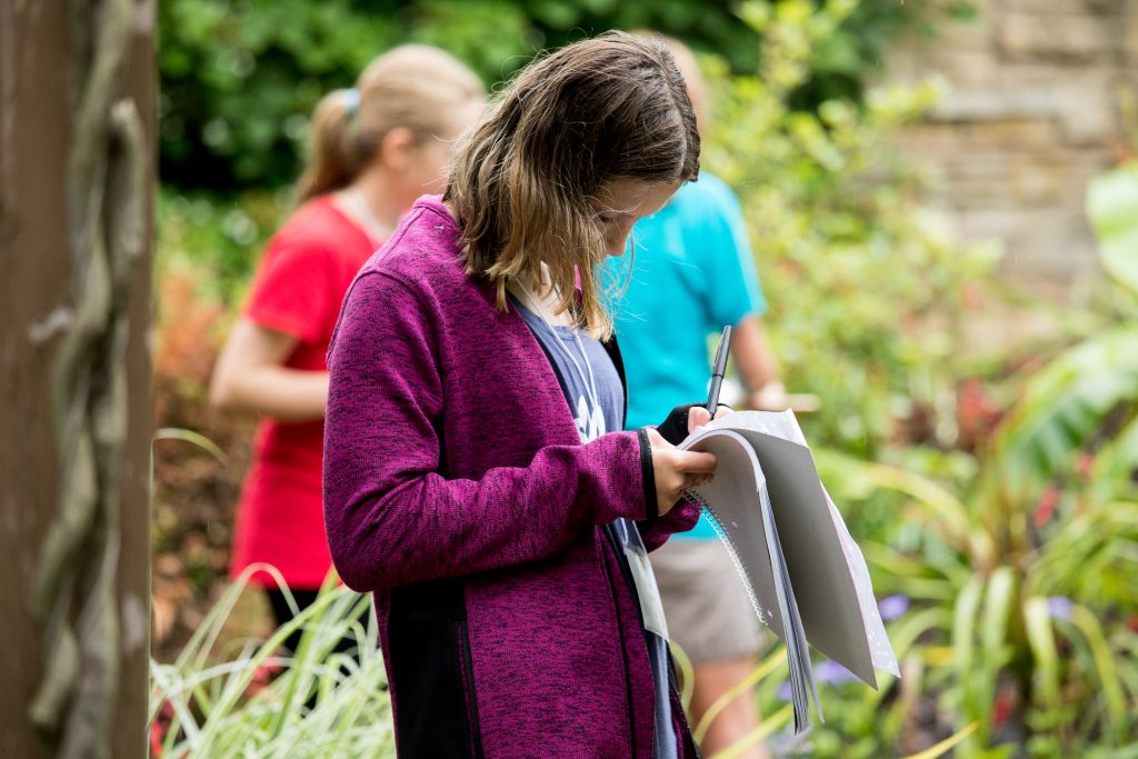 youth outside writing