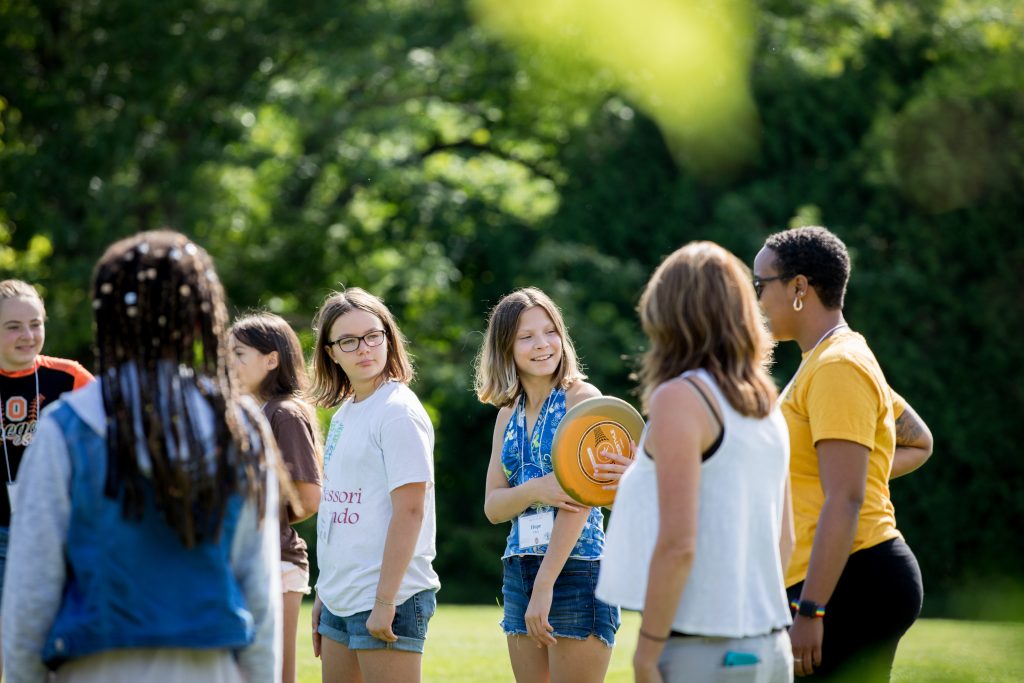 youths outside in a group