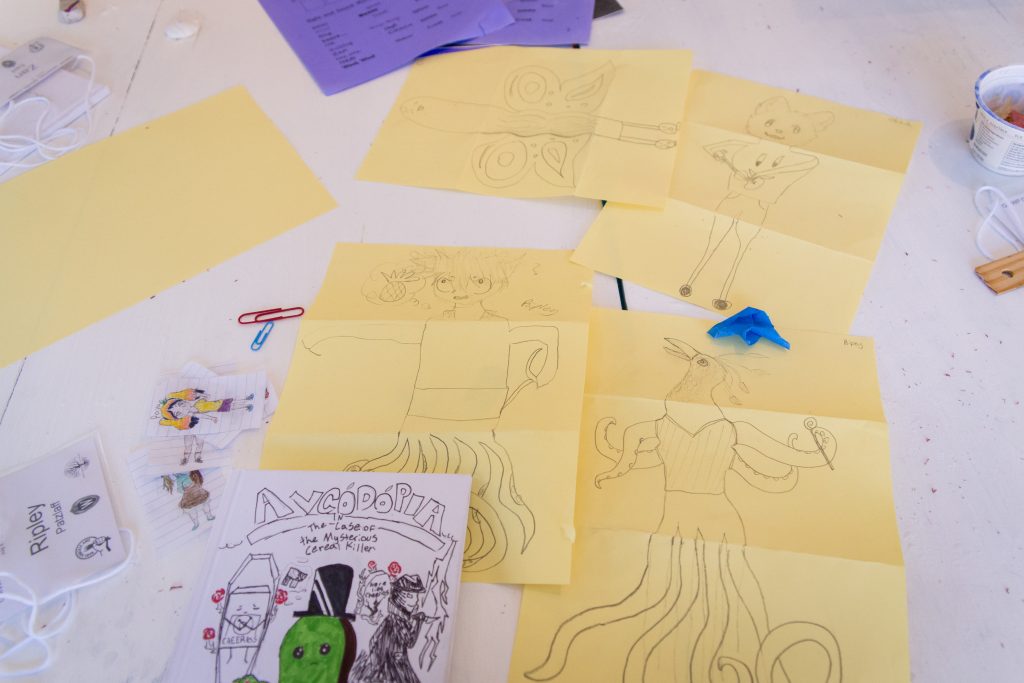 drawings from the students
