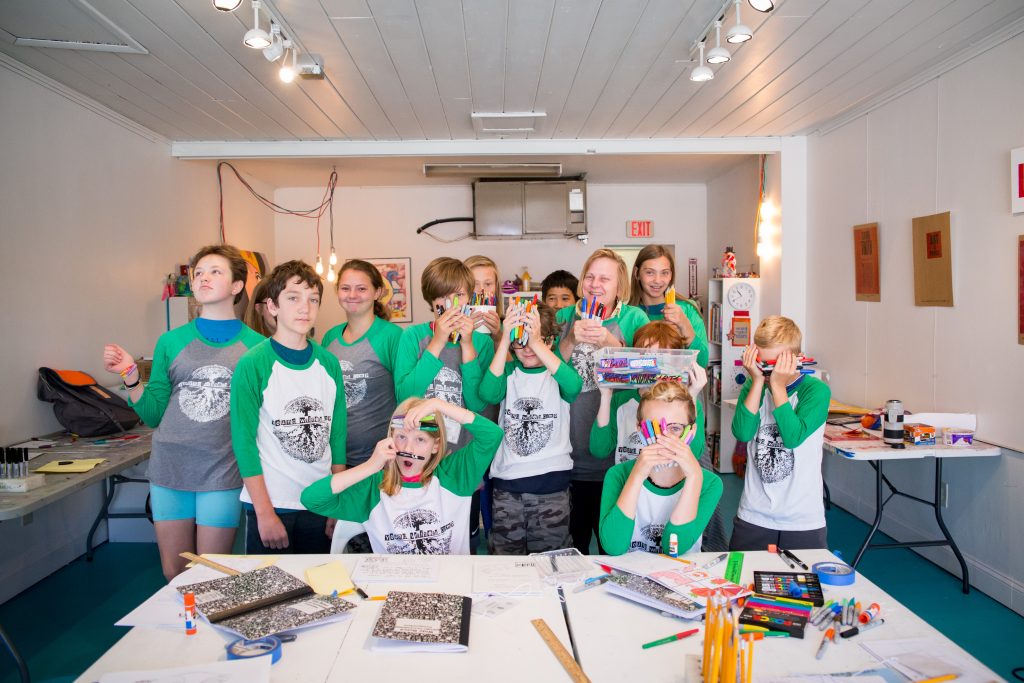 group photo of the young writers